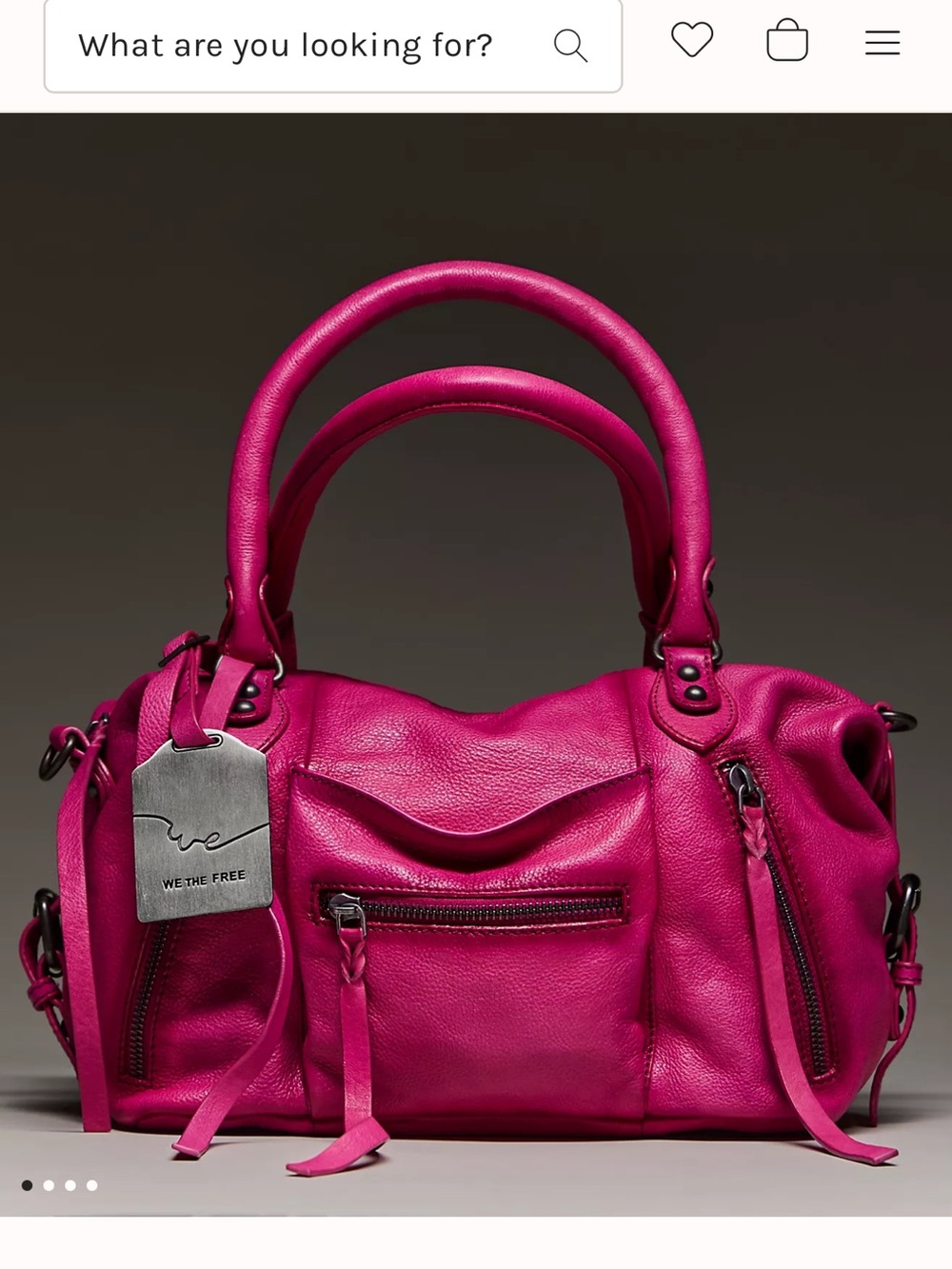Free People Baby Emerson Tote in Very Berry